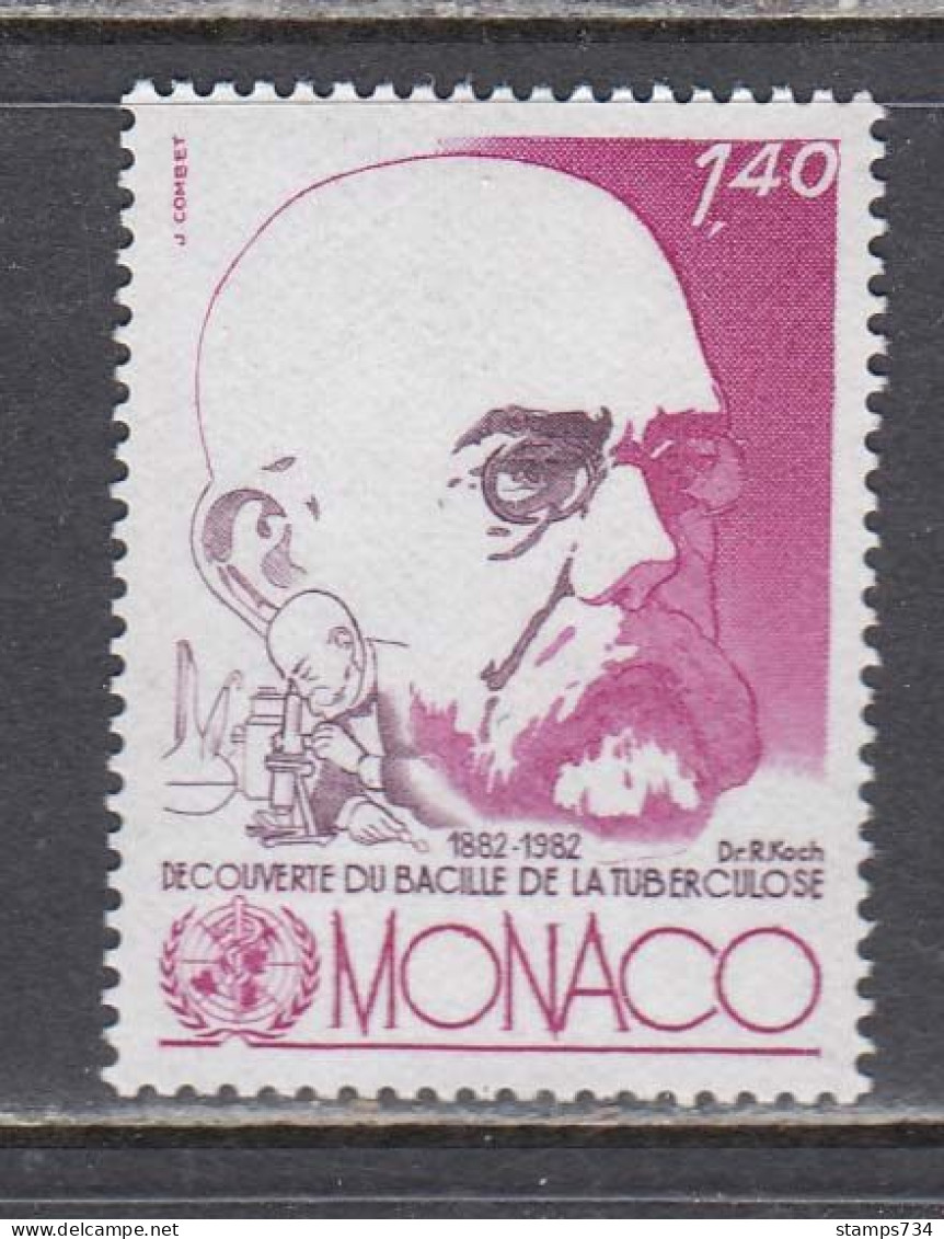 Monaco 1982 - Robert Koch, Bakteriologe, Nobelpreis 1908, Mi-Nr. 1537, MNH** - Prix Nobel