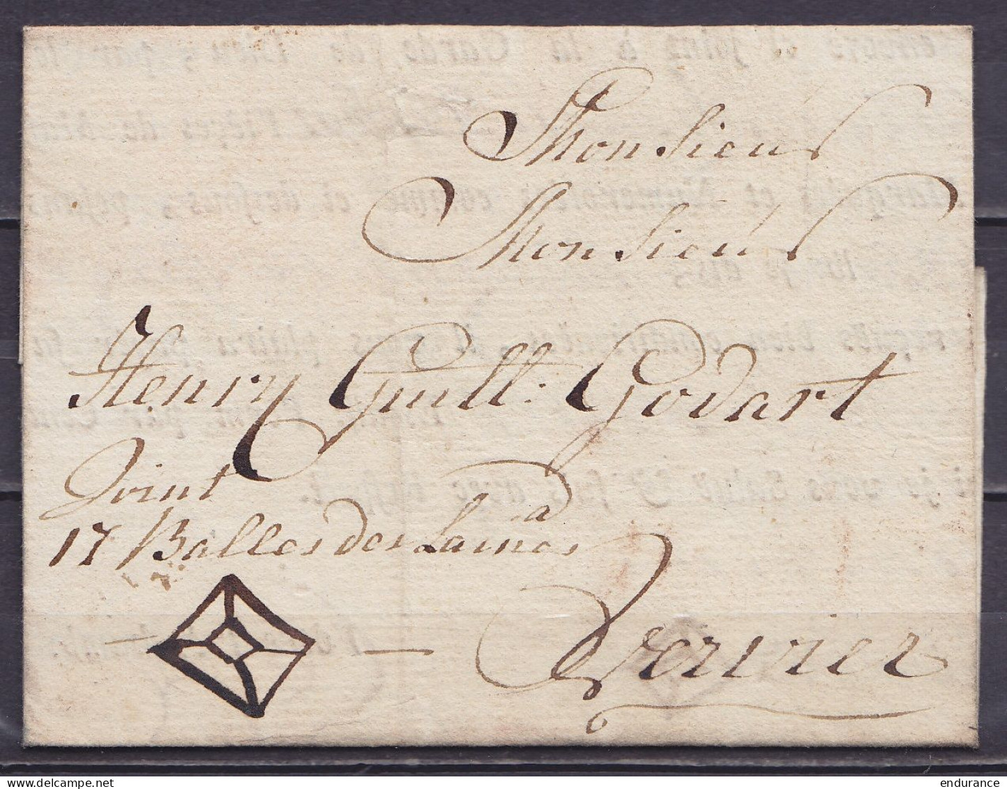 L. (accompagnant Des Colis) Datée 23 Novembre 1786 De BOIS-LE-DUC Pour VERVIERS - Man. "joint 17 Balles De Laines" - 1714-1794 (Pays-Bas Autrichiens)