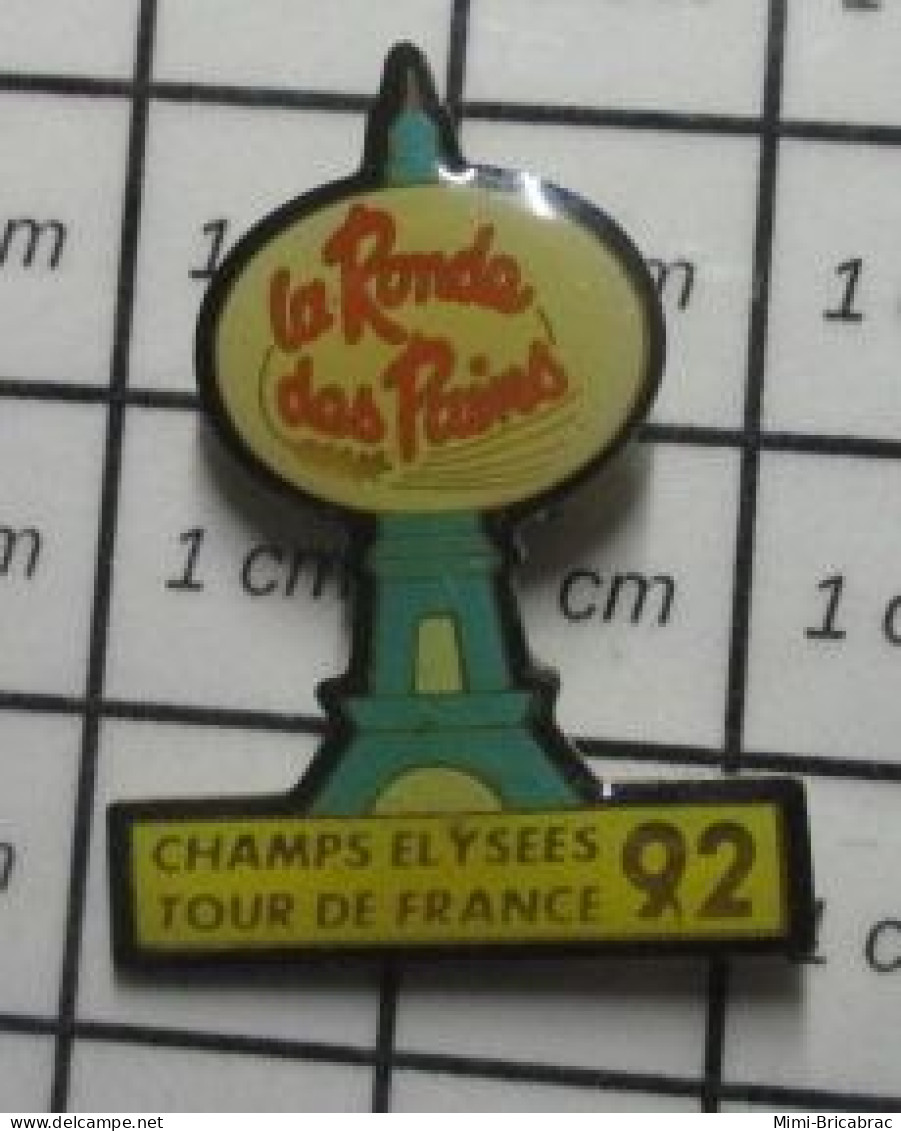 1516a Pin's Pins / Beau Et Rare / SPORTS / CYCLISME LA RONDE DES PAINS TOUR DE FRANCE 92 CHAMPS ELYSEES - Cycling