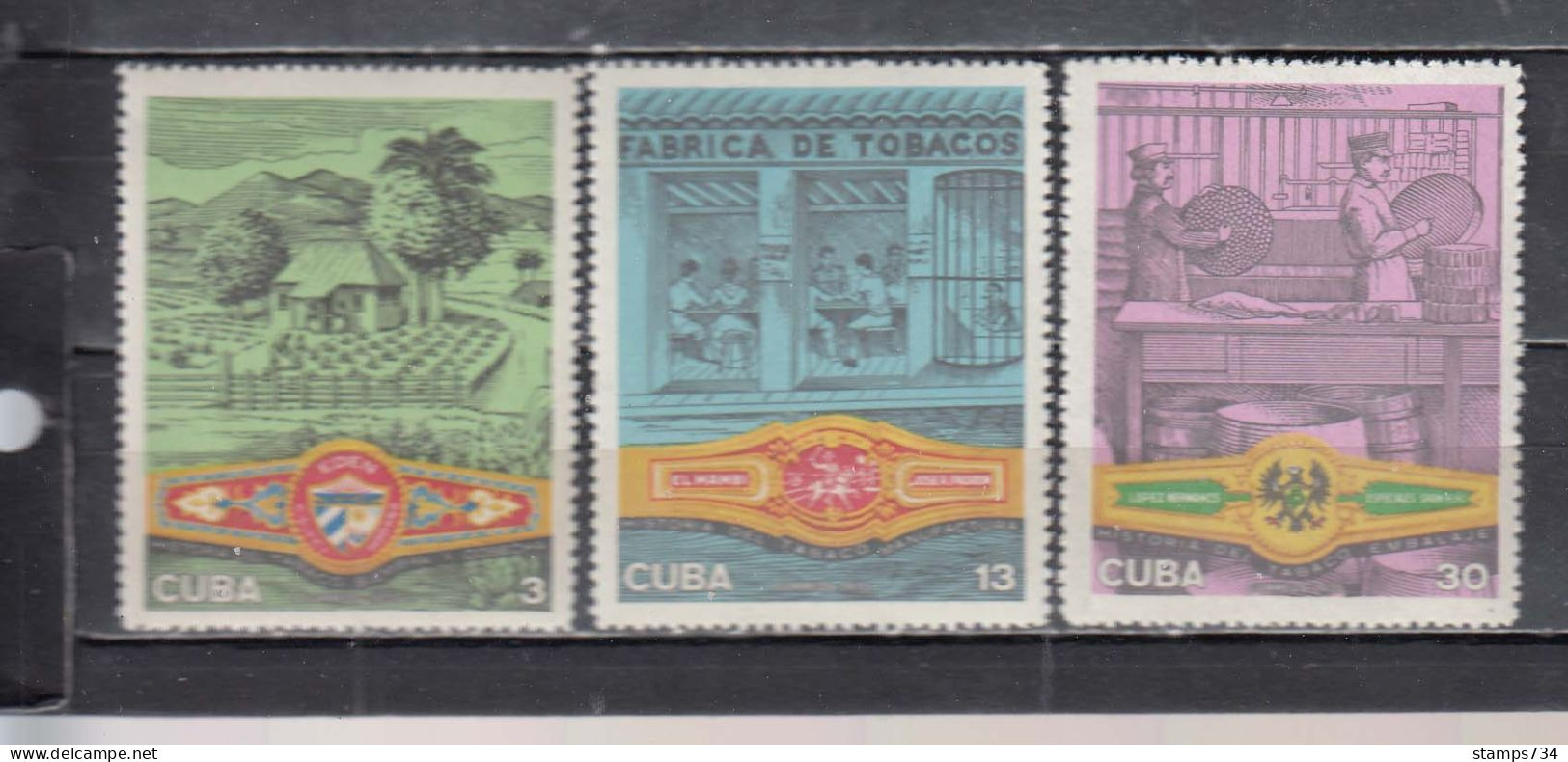 Cuba 1970 - Tobacco Industry, Mi-Nr. 1606/08, MNH** - Nuevos