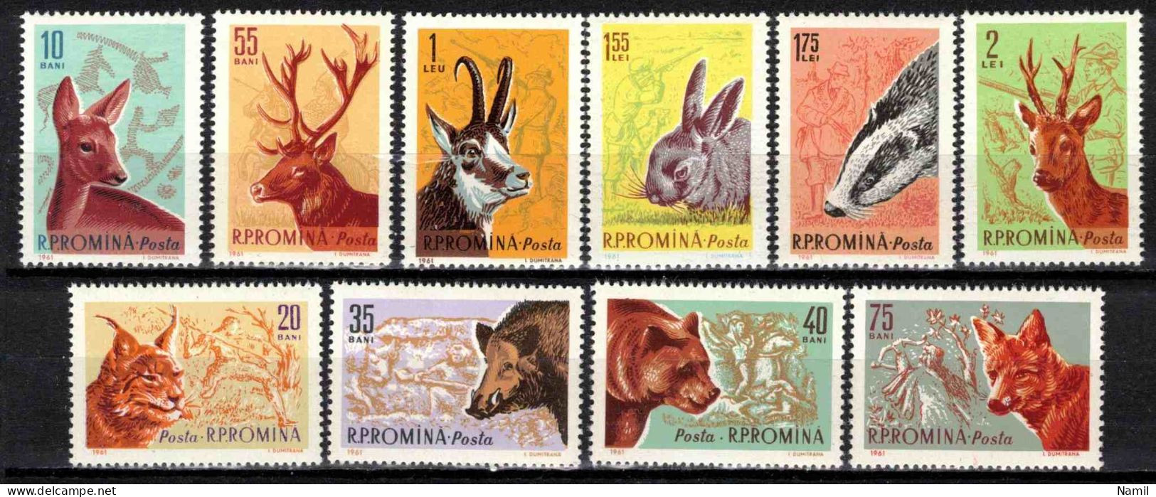 ** Roumanie 1961 Mi 1981-90 (Yv 1781-90), MNH)** - Unused Stamps