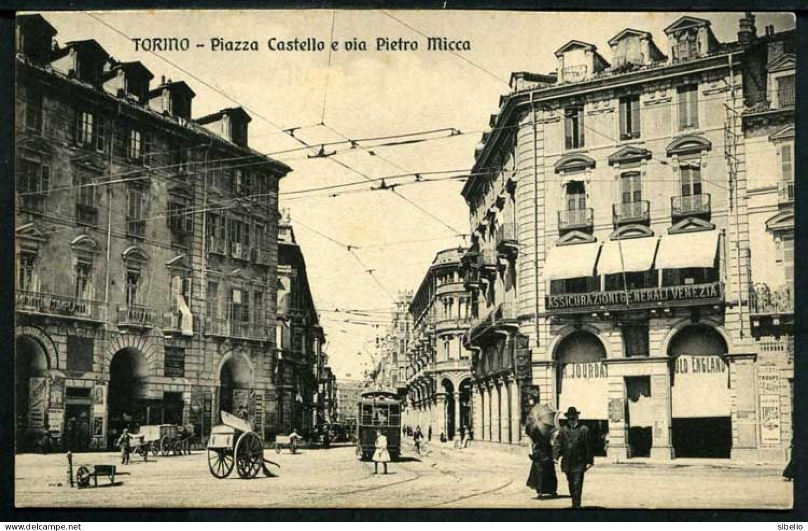 TORINO - Piazza Castello E Via Pietro Micca  - Non Viaggiata - Rif. 15567N - Places & Squares