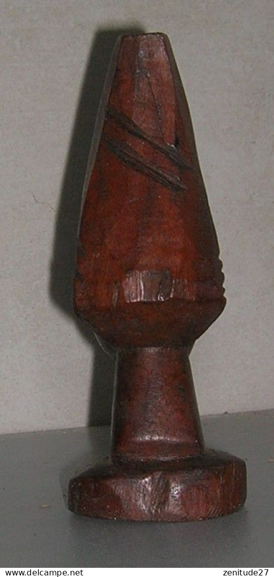 Tête Africaine Sculptée Sur Bois - Années 1960 - Arte Africana