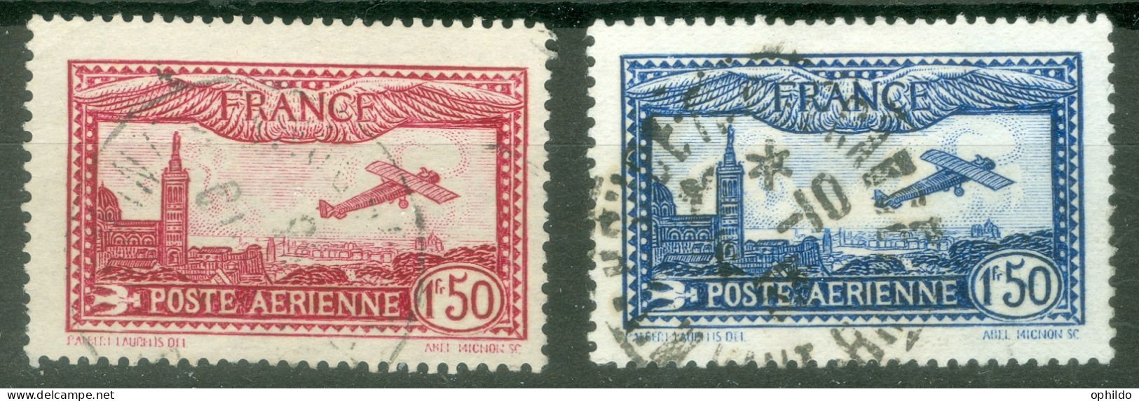 France PA 5 Et 6 Ob TB  - 1927-1959 Used