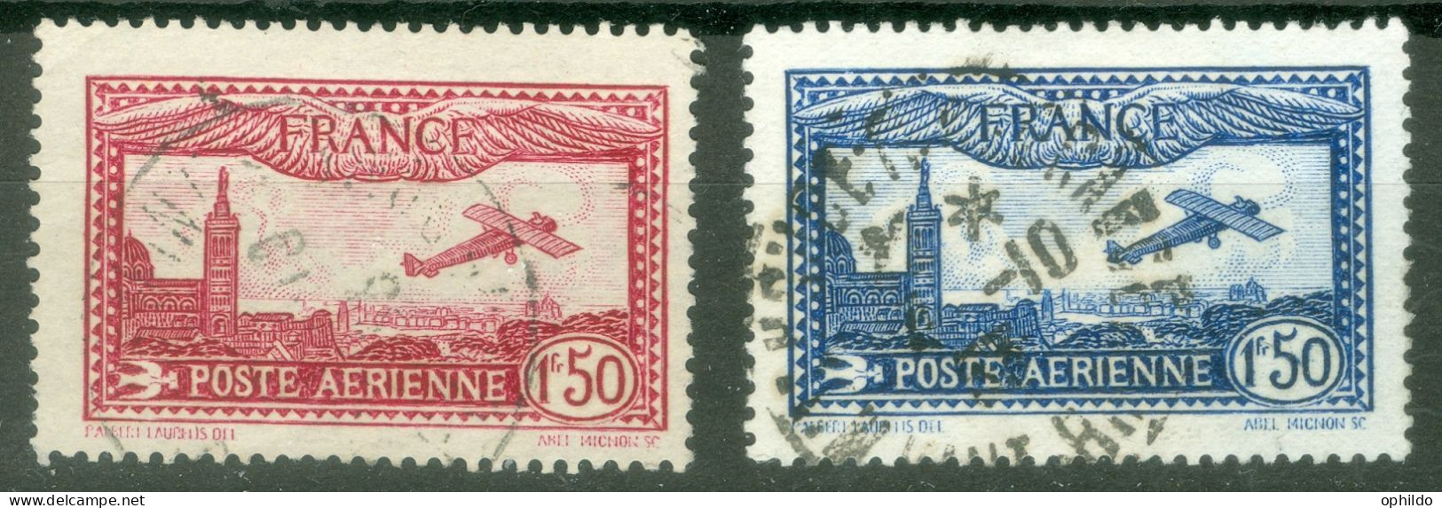 France PA 5 Et 6 Ob TB  - 1927-1959 Gebraucht