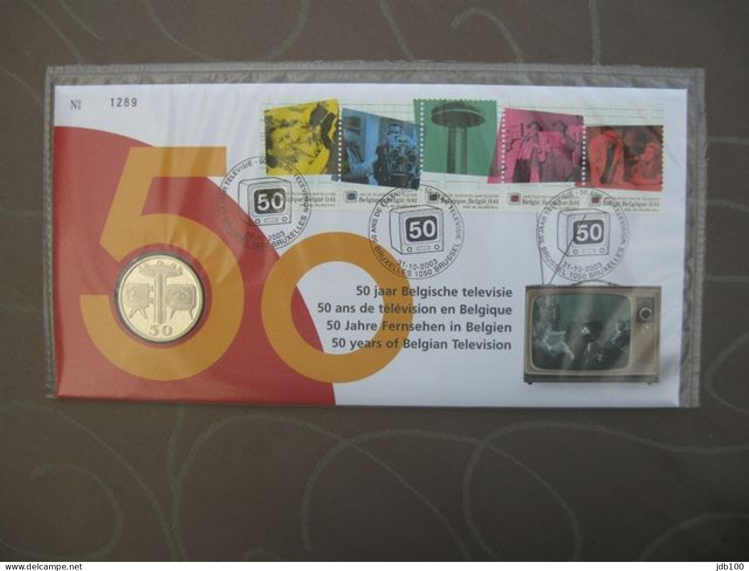 Numisletter 2003 België Belgique 3213 Tot 3217 50 Jaar Belgische Televisie - Numisletters