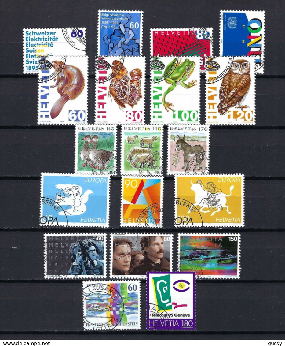 SUISSE 1995: Lot D'oblitérés - Usados