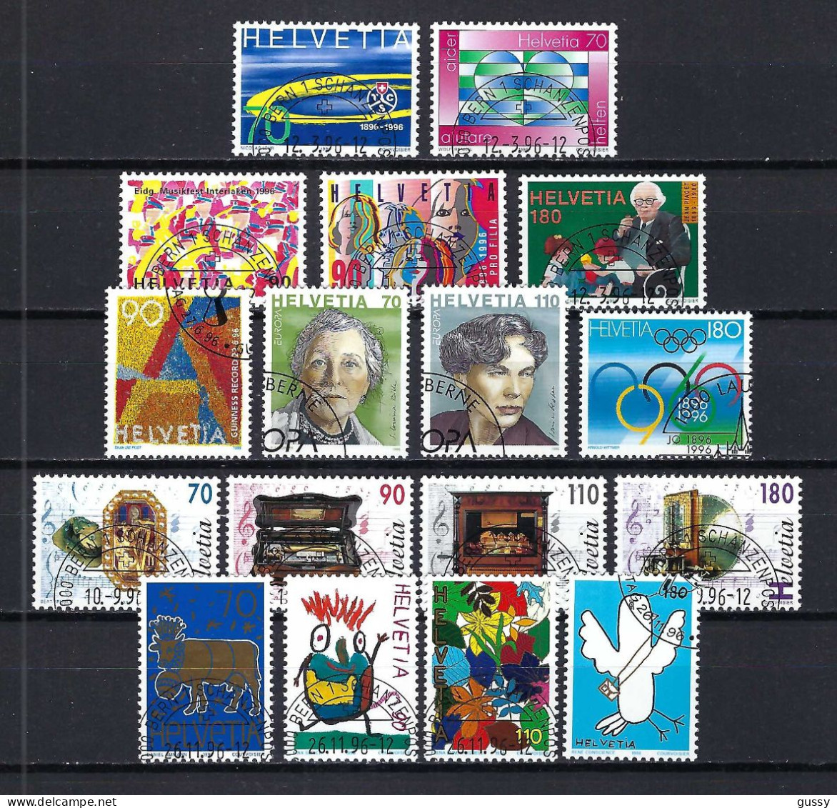 SUISSE 1996: Lot D'oblitérés - Used Stamps