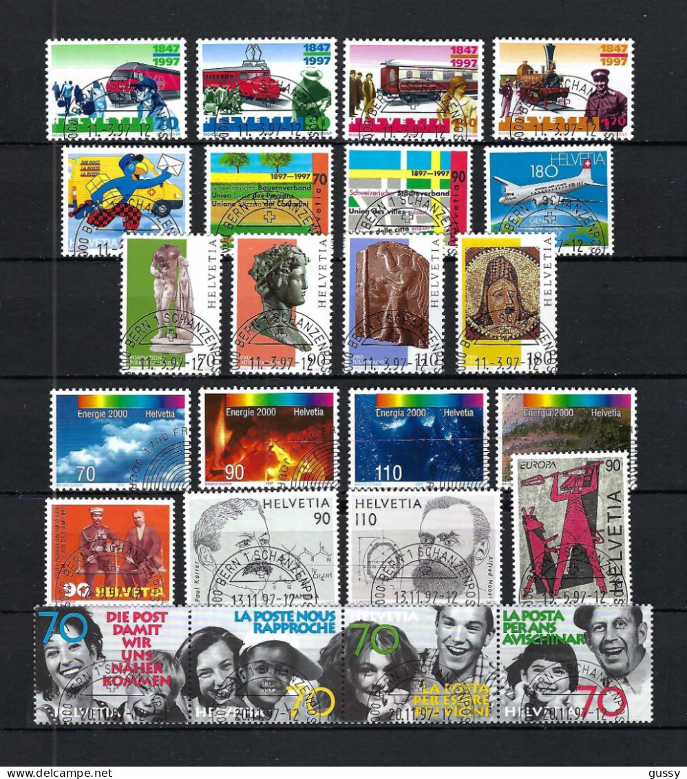 SUISSE 1997: Lot D'oblitérés - Used Stamps