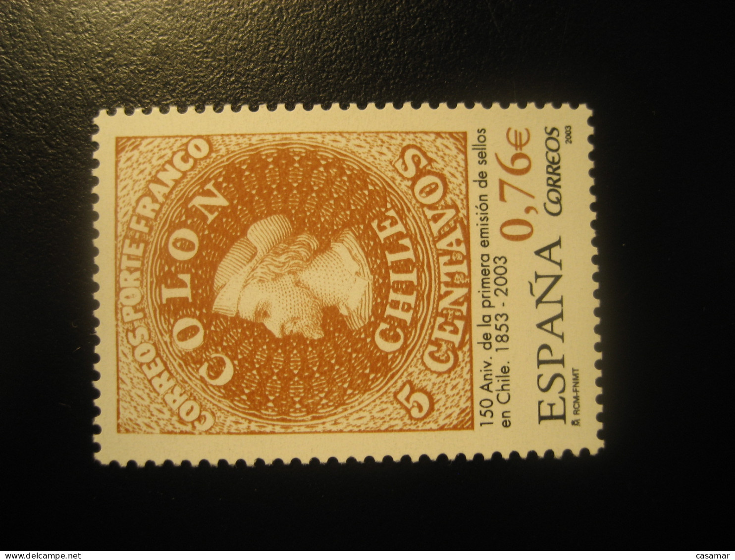 Edifil 3997 ** Unhinged Stamp 2003 CRISTOBAL COLON Chile America Discover Stamp On Stamp SPAIN - Christoph Kolumbus
