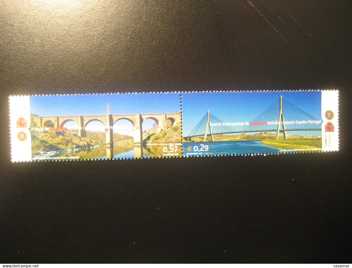 Edifil 4263/4 ** Unhinged Stamp 2006 AYAMONTE ALCANTARA Bridge Puente Portugal Huelva Caceres SPAIN - Ponti