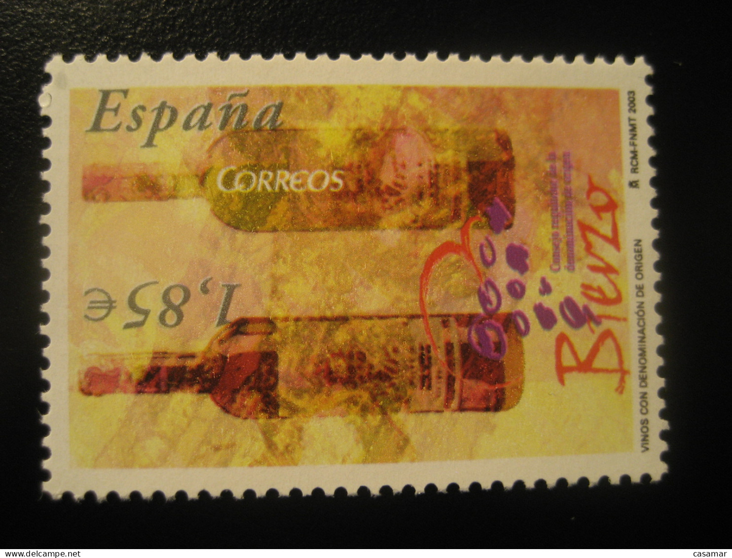 Edifil 4018 ** Unhinged Facial 1,85 Eur Stamp 2003 BIERZO Wine Vino Enology SPAIN - Vini E Alcolici