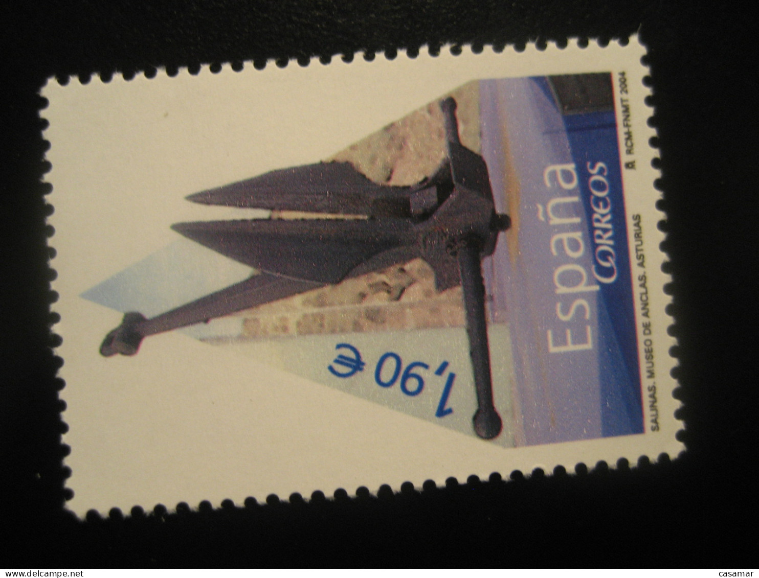 Edifil 4101 ** Unhinged Facial 1,90 Eur Stamp 2004 Museo De Anclas PHILIPPE COUSTEAU Salinas Asturias SPAIN - Marittimi