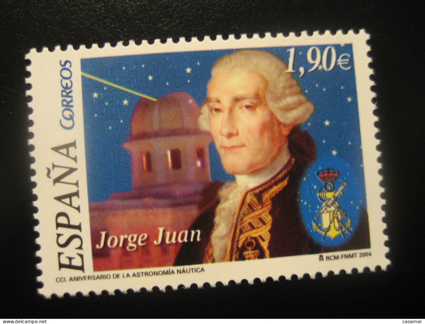 Edifil 4116 ** Unhing. Facial 1,90 Eur Stamp 2004 Astronomia Nautica San Fernando Observatory Astronomy Astronomie SPAIN - Astronomy
