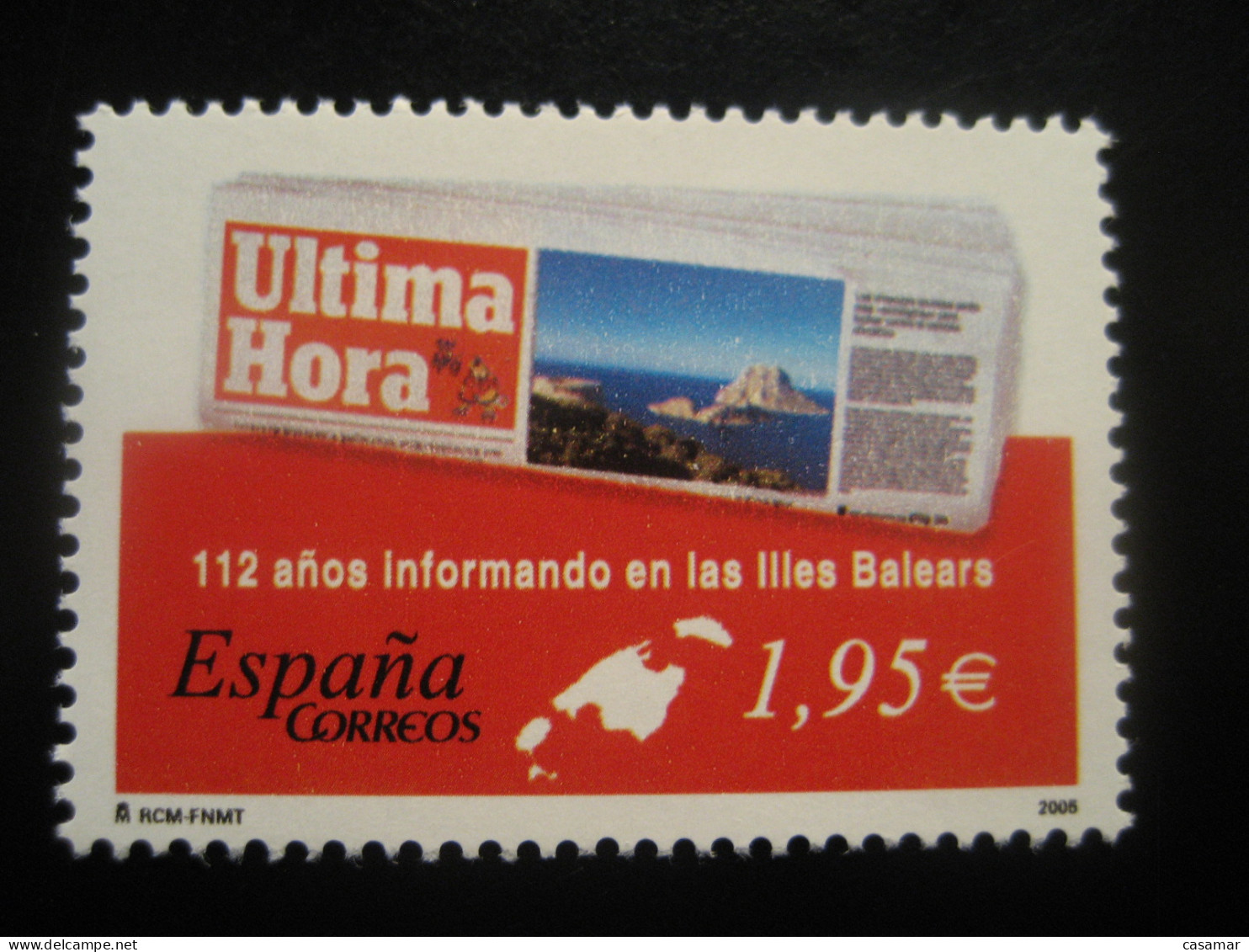 Edifil 4166 ** Unhinged Facial 1,95 Eur Stamp 2005 ULTIMA HORA Palma De Mallorca Diario Newspaper Journalism SPAIN - Altri & Non Classificati