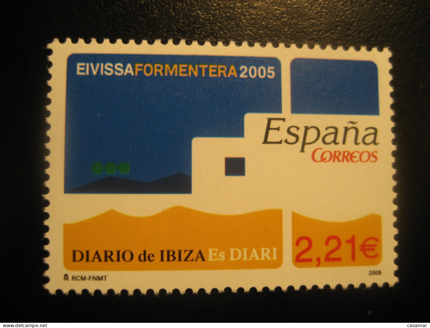 Edifil 4167 ** Unhinged Facial 2,21 Eur Stamp 2005 DIARIO DE IBIZA Balears Eivissa Newspaper Journalism SPAIN - Otros & Sin Clasificación