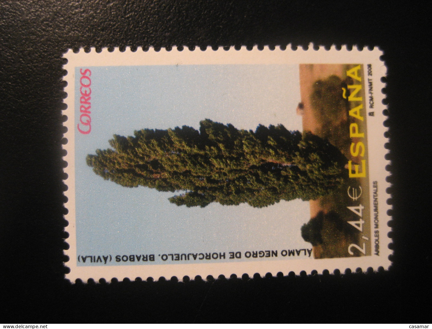 Edifil 4390 ** Unhinged Facial 2,44 Eur Stamp 2008 ALAMO NEGRO De Horcajuelo Brabos Avila Tree Arbre SPAIN - Trees
