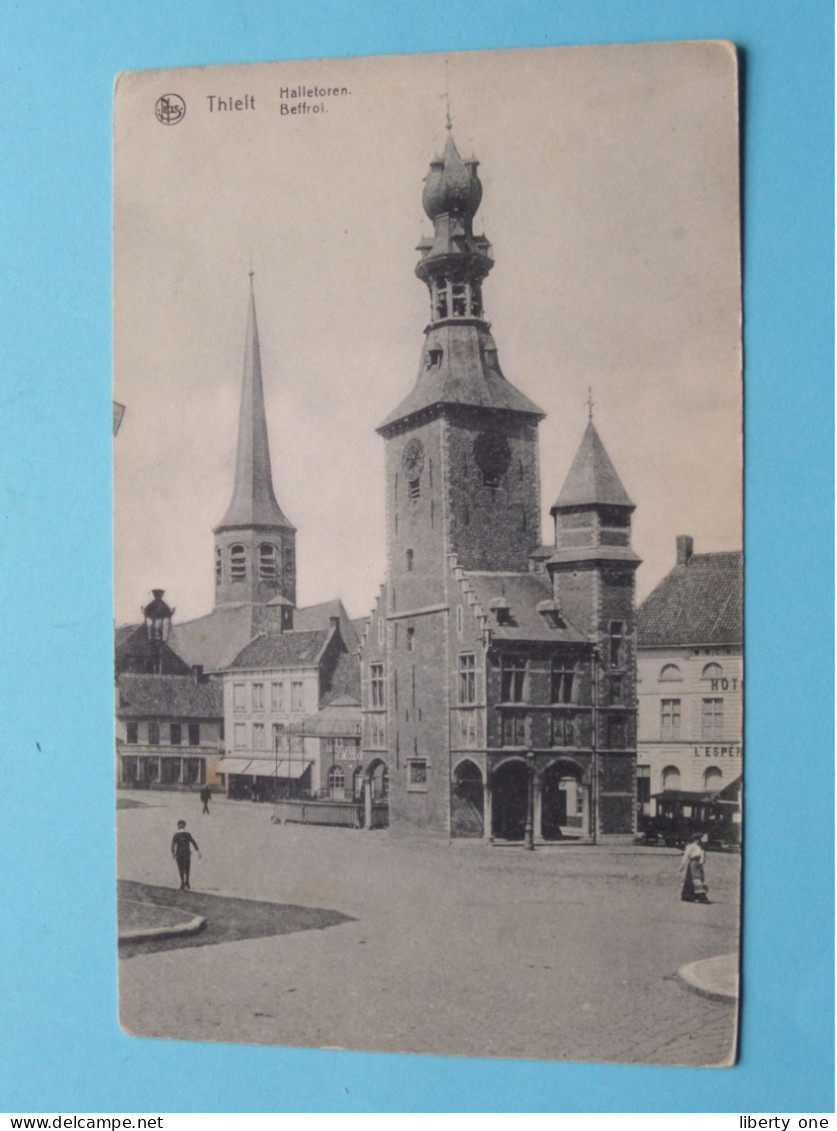 Halletoren - Beffroi > Thielt ( Edit. : A. Delahaye-Pollet ) Anno 1925 ( Zie Scans ) ! - Tielt