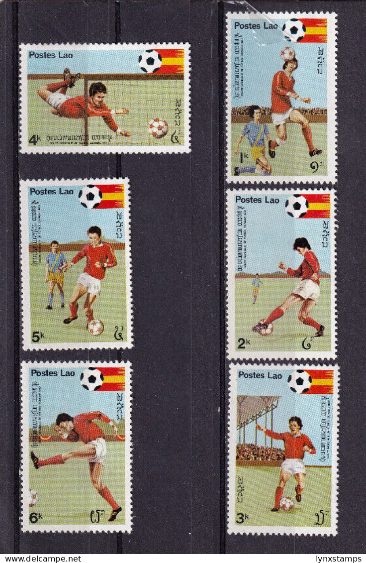 LI04 Laos 1981 Football World Cup - Spain Mint Stamps - Laos