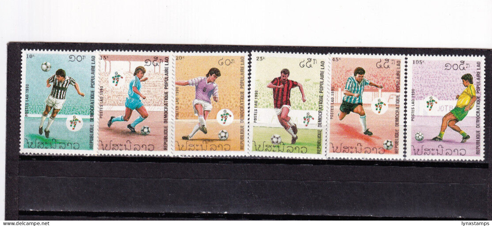 LI04 Laos 1990 Football World Cup - Italy Mint Stamps - Laos