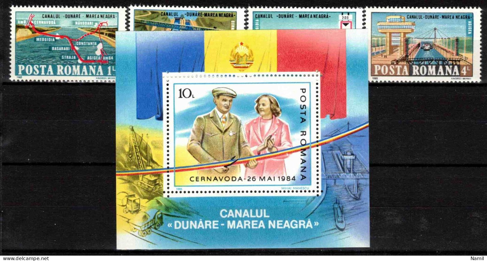 ** Roumanie 1985 Mi 4144-7+Bl.216 (Yv 3573-6+BF 175), MNH)** - Unused Stamps