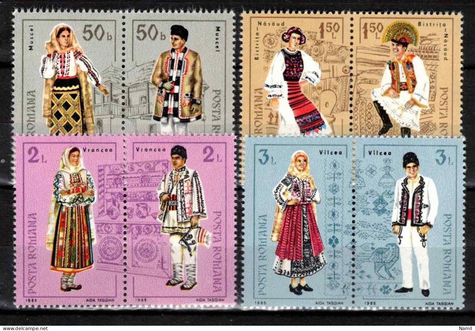 ** Roumanie 1985 Mi 4185-92 (Yv 3611-8), MNH)** - Unused Stamps