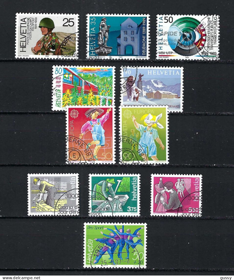 SUISSE 1989: Lot D'oblitérés - Used Stamps