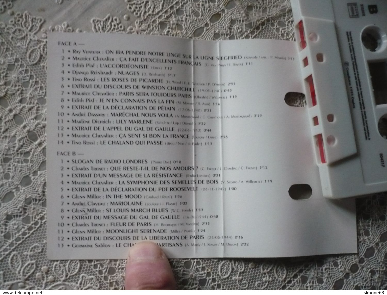 Rare Cassette Audio - 39-45 - LE BAL DE LA LIBERATION - 1994 - 1939-45