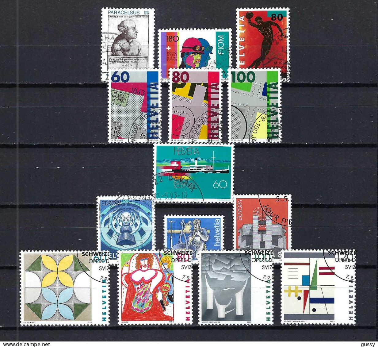 SUISSE 1993: Lot D'oblitérés - Usados