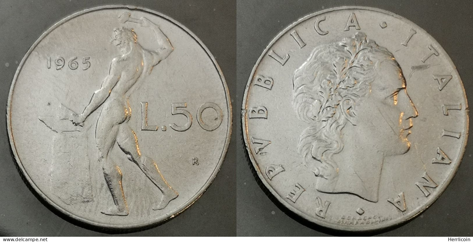 Monnaie Italie - 1965 - 50 Lire Grand Module - 50 Lire