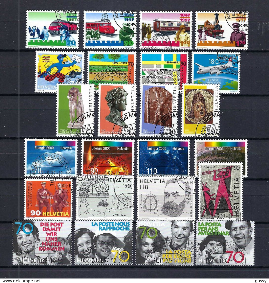 SUISSE 1997: Lot D'oblitérés - Used Stamps