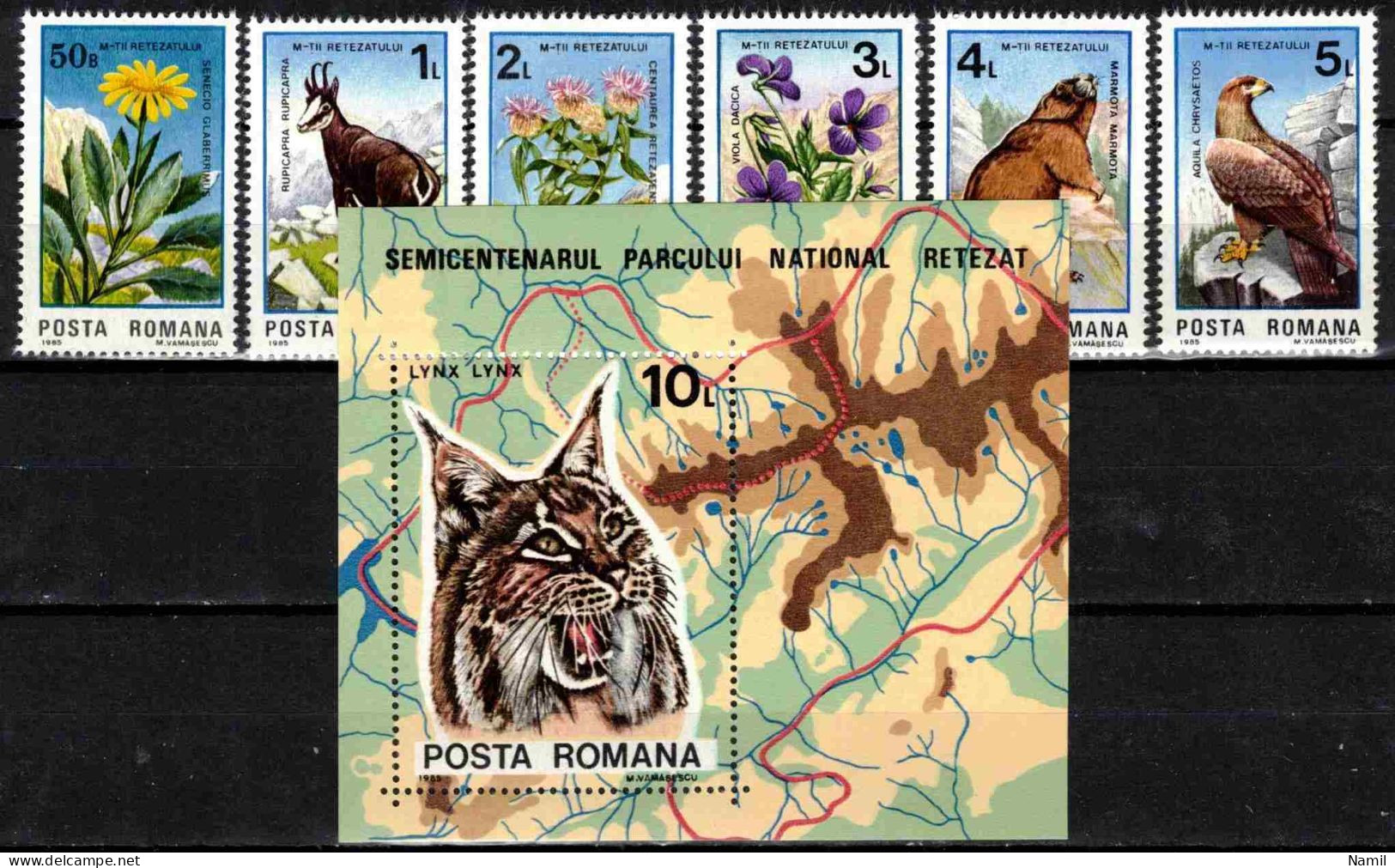 ** Roumanie 1985 Mi 4172-7+Bl.218 (Yv 3599-3604+BF 178), MNH)** - Unused Stamps