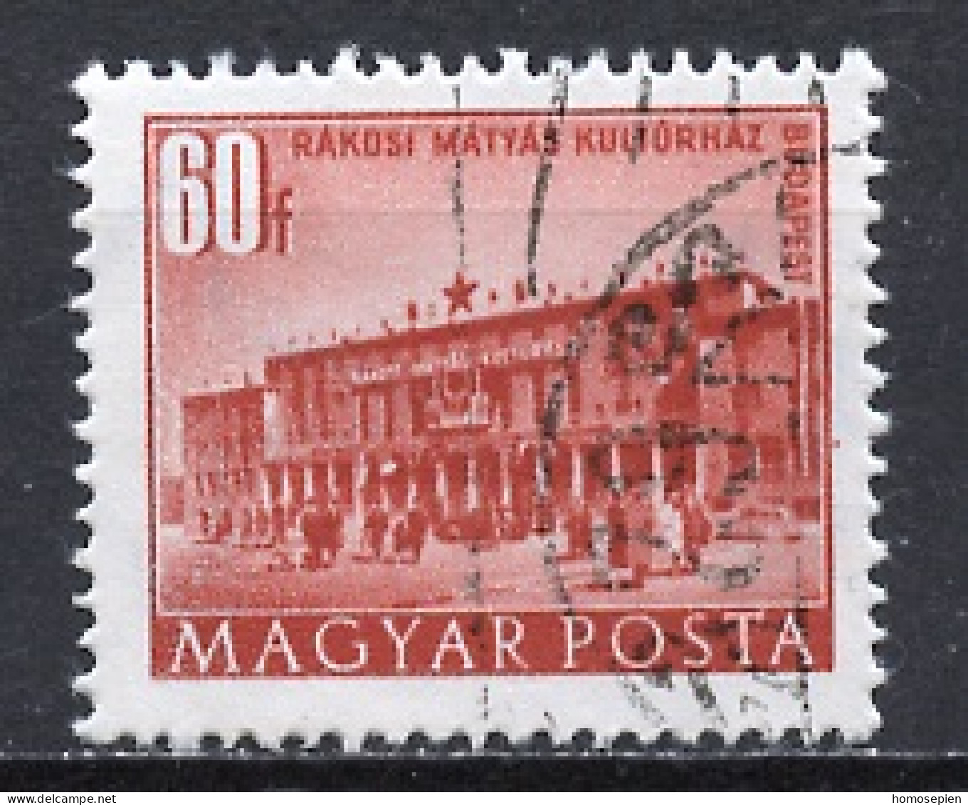 Hongrie - Hungary - Ungarn 1951-52 Y&T N°1004C - Michel N°1257 (o) - 12fi Polyclinique à Ujpest - Gebraucht