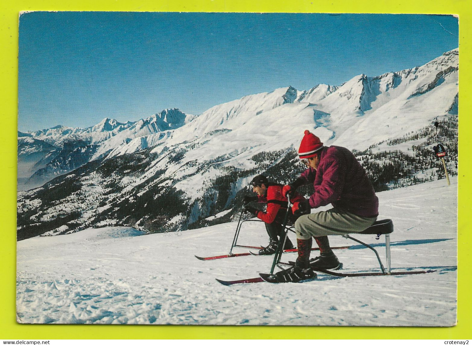 CRANS S/ SIERRE N°5360 Ski Skieurs Assis En 1968 - Crans-Montana