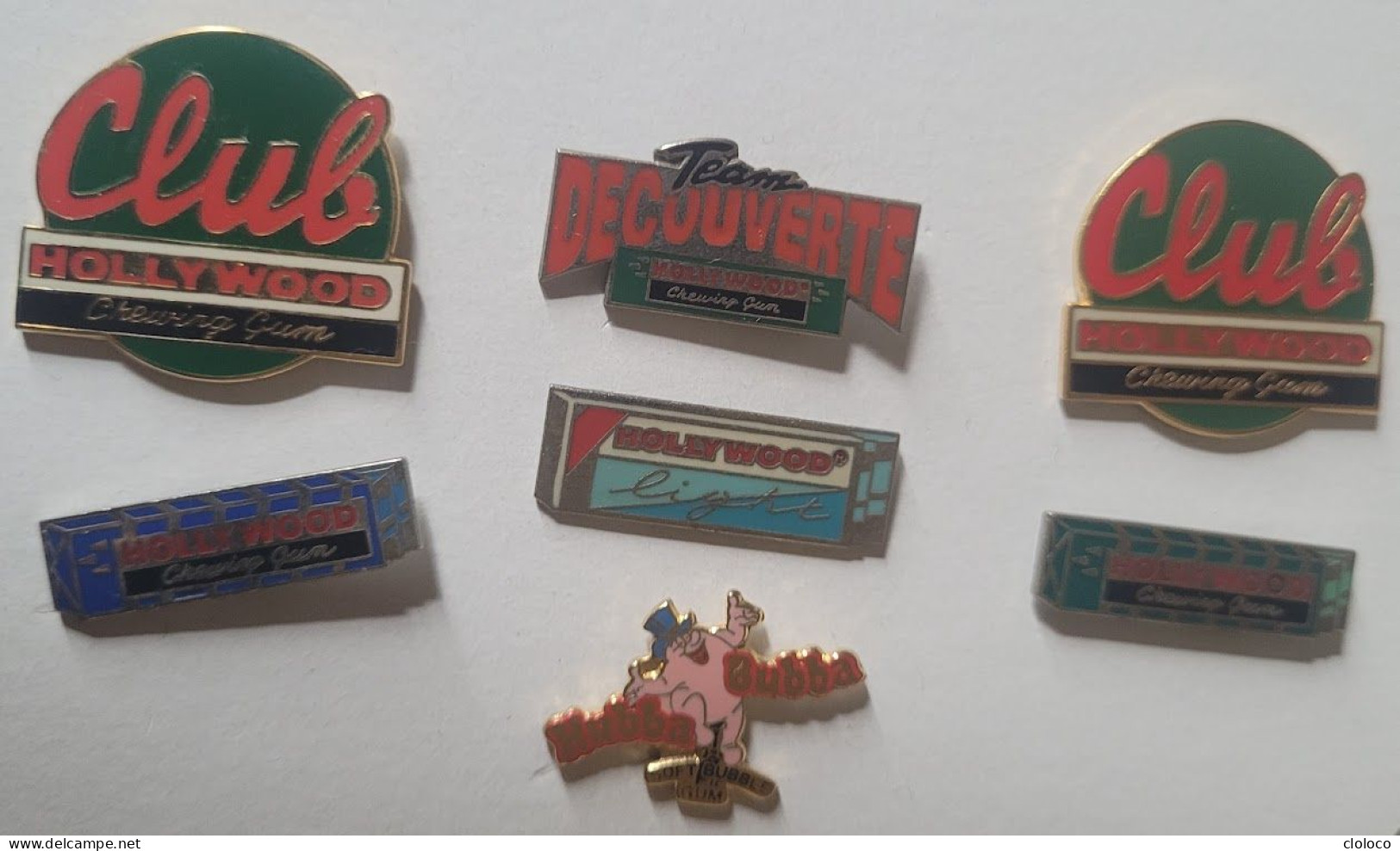 PINS PIN ALIMENTAIRE ALIMENTS BONBON SUCRERIE CHEWING GUM HOLLYWOOD 7 PINS - Levensmiddelen