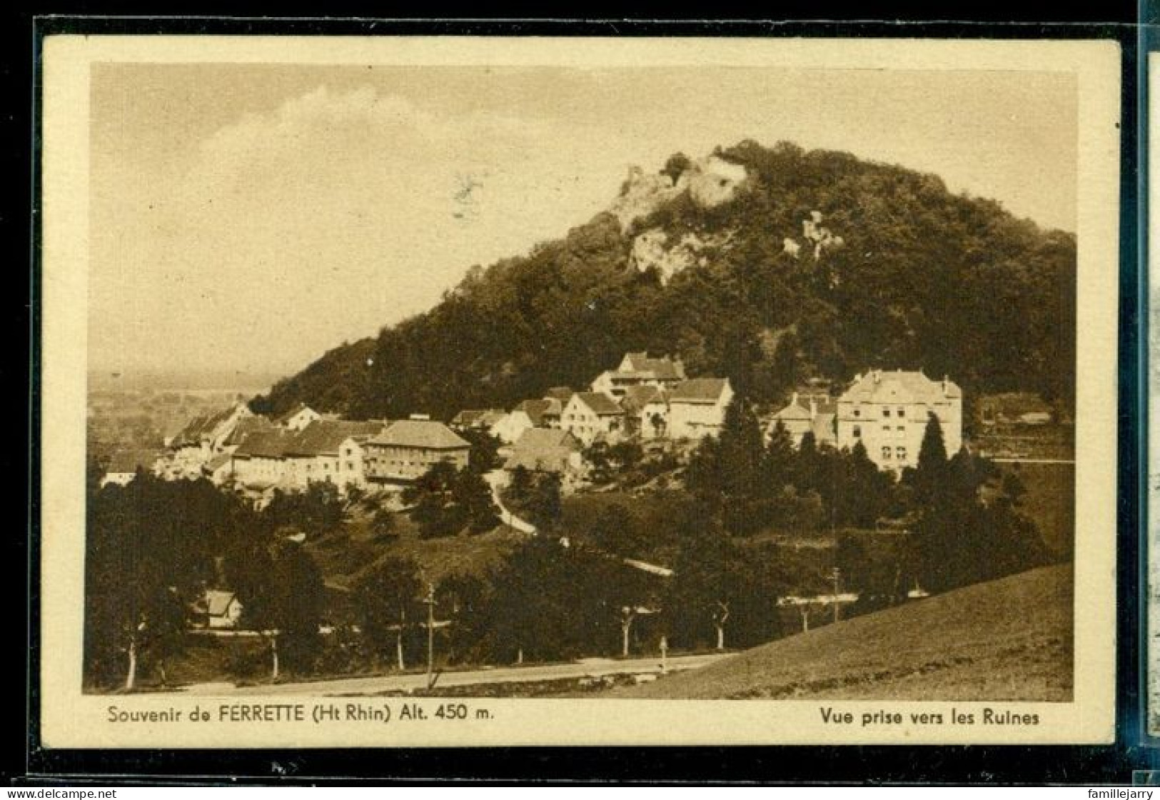 7984 - FERRETTE - SOUVENIR DE / VUE PRISE DES RUINES - Ferrette