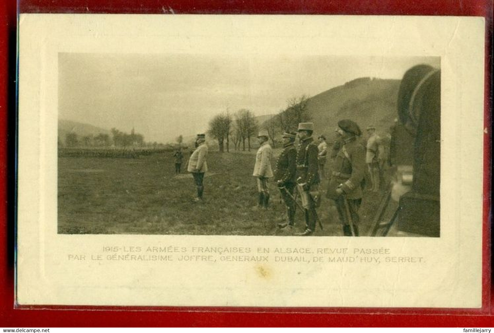 8193 - SAINT AMARIN - 1915 / LES ARMEES FRANCAISES EN ALSACE PASSEE PAR LE GENERAL JOFFRE - Saint Amarin