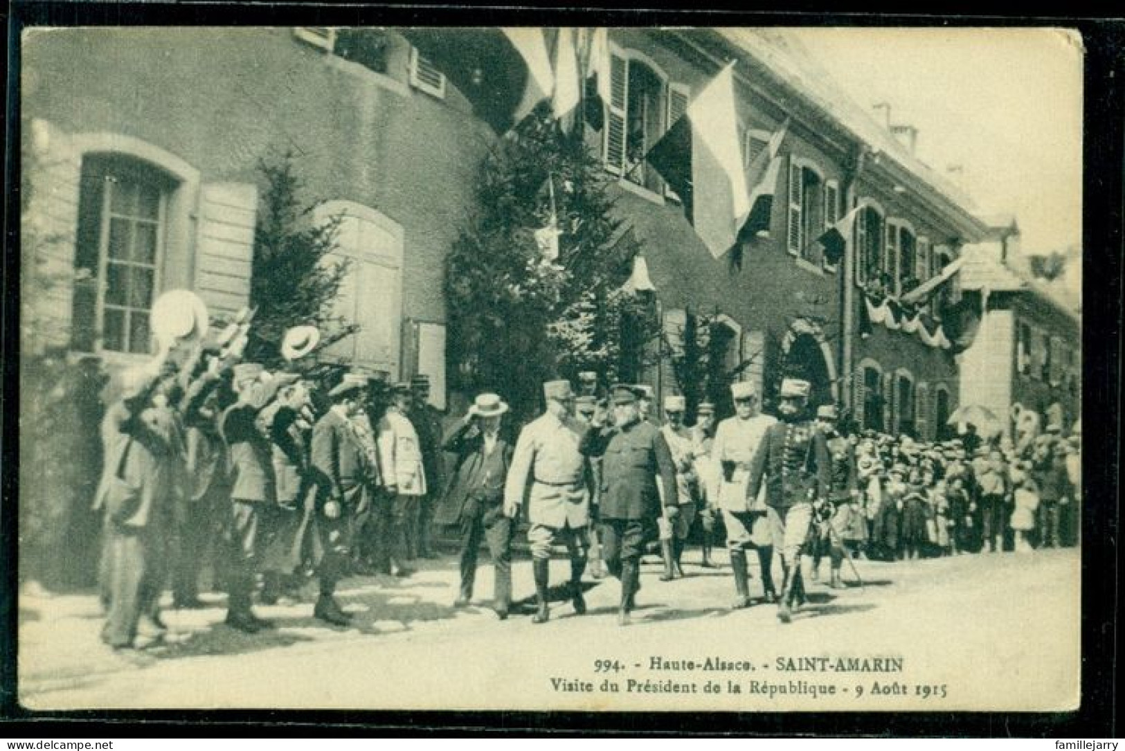 8127 - SAINT AMARIN - VISITE DU PRESIDENT DE LA REPUBLIQUE 09/08/1915 - Saint Amarin