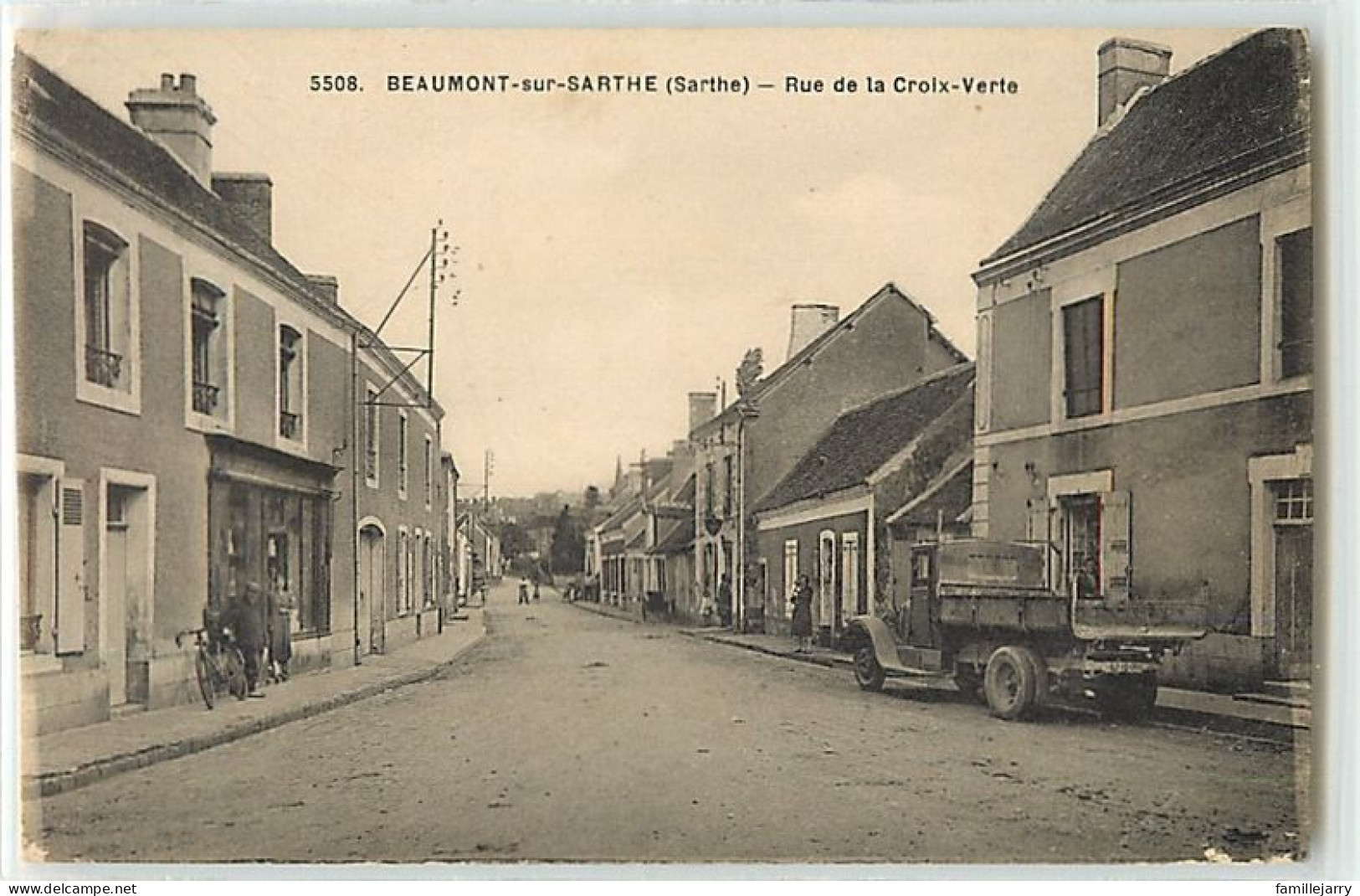14337 - BEAUMONT SUR SARTHE - RUE DE LA CROIX VERTE - Beaumont Sur Sarthe