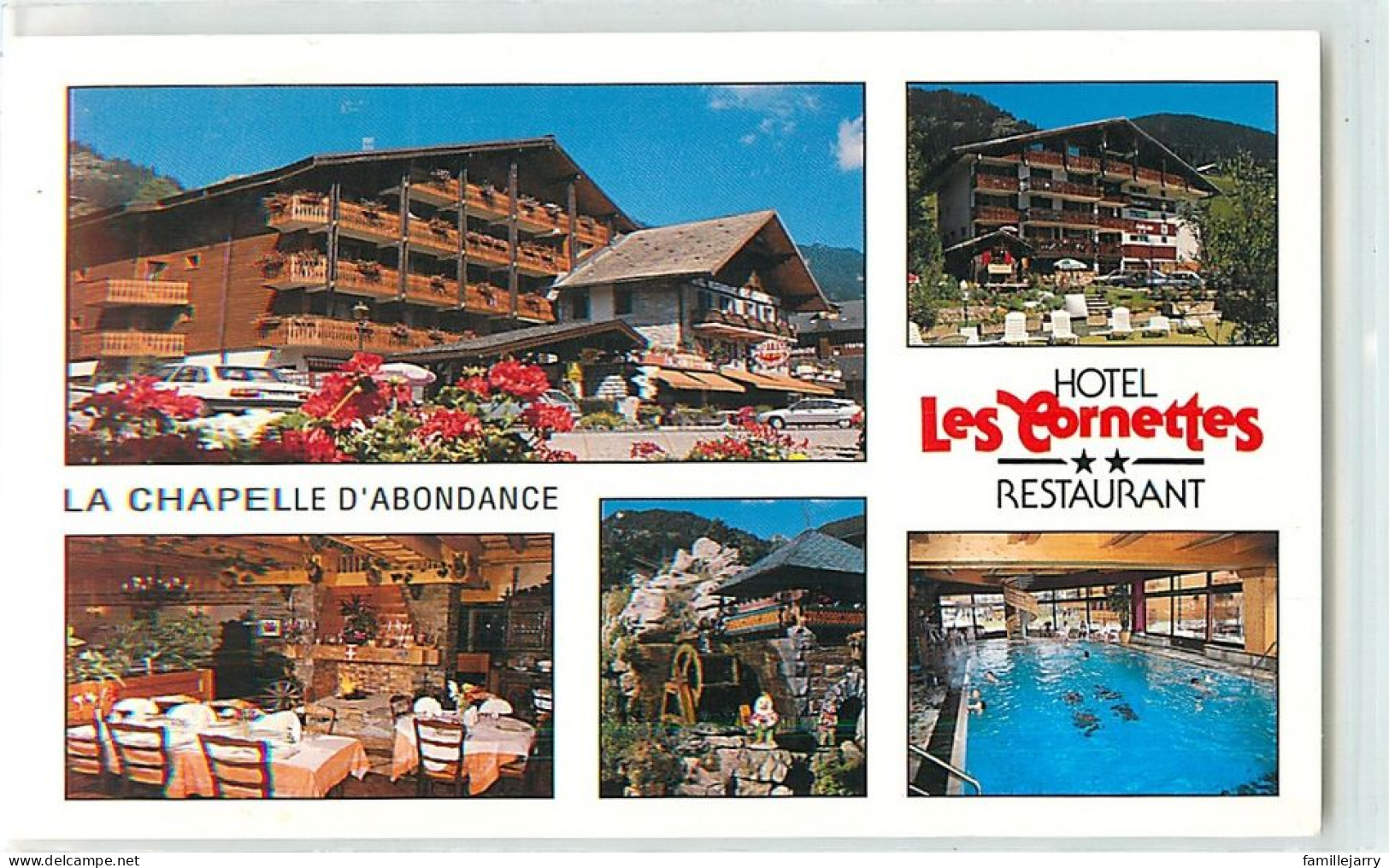 14895 - LA CHAPELLE D ABONDANCE - CPM - HOTEL RESTAURANT LES CORNETTES - La Chapelle-d'Abondance