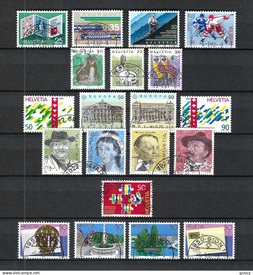 SUISSE 1990: Lot D'oblitérés - Gebraucht