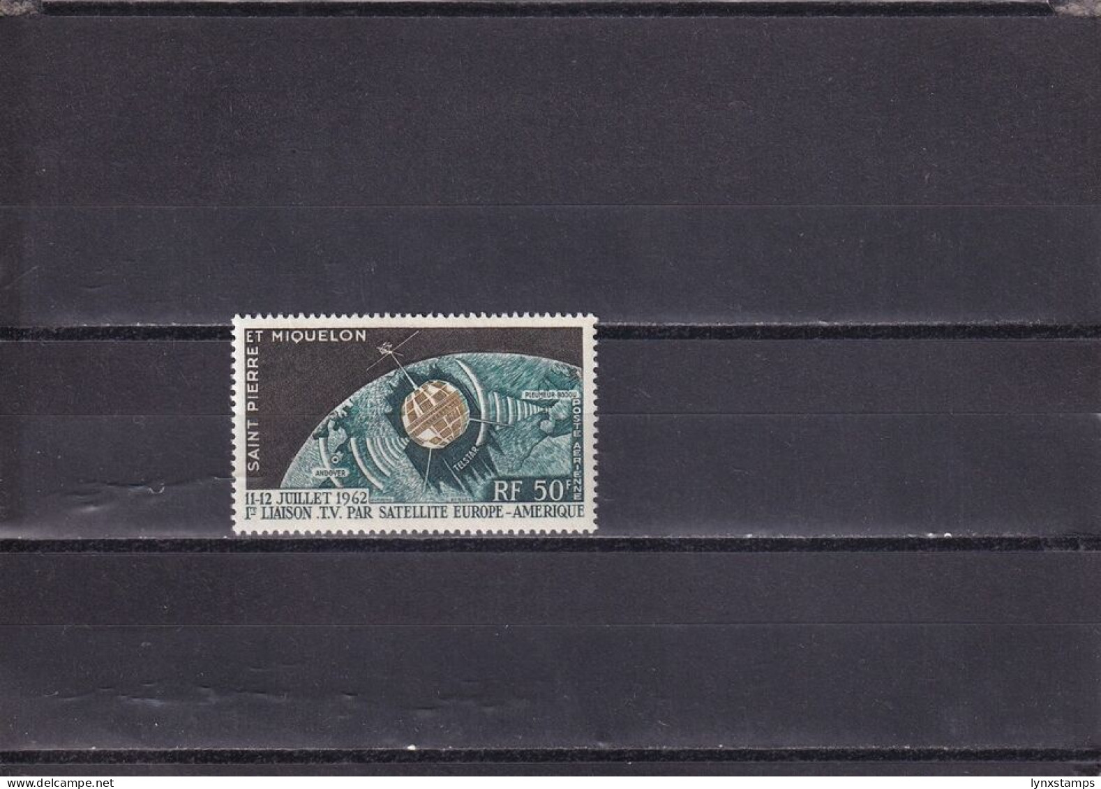 SA03 St Pierre Et Miquelon France 1962 1st Transatlantic TV Satellite Link Mint - Ongebruikt