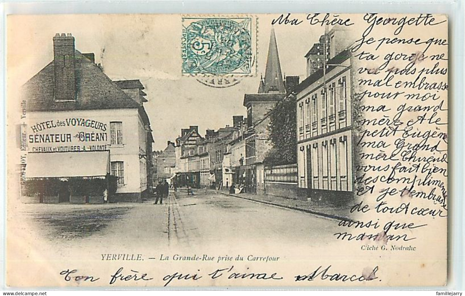 16927 - YERVILLE - LA GRANDE RUE PRISE DU CARREFOUR - Yerville