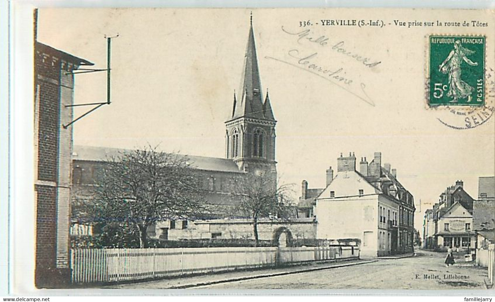 16924 - YERVILLE - VUE PRISE SUR LA ROUTE DE TOTES - Yerville