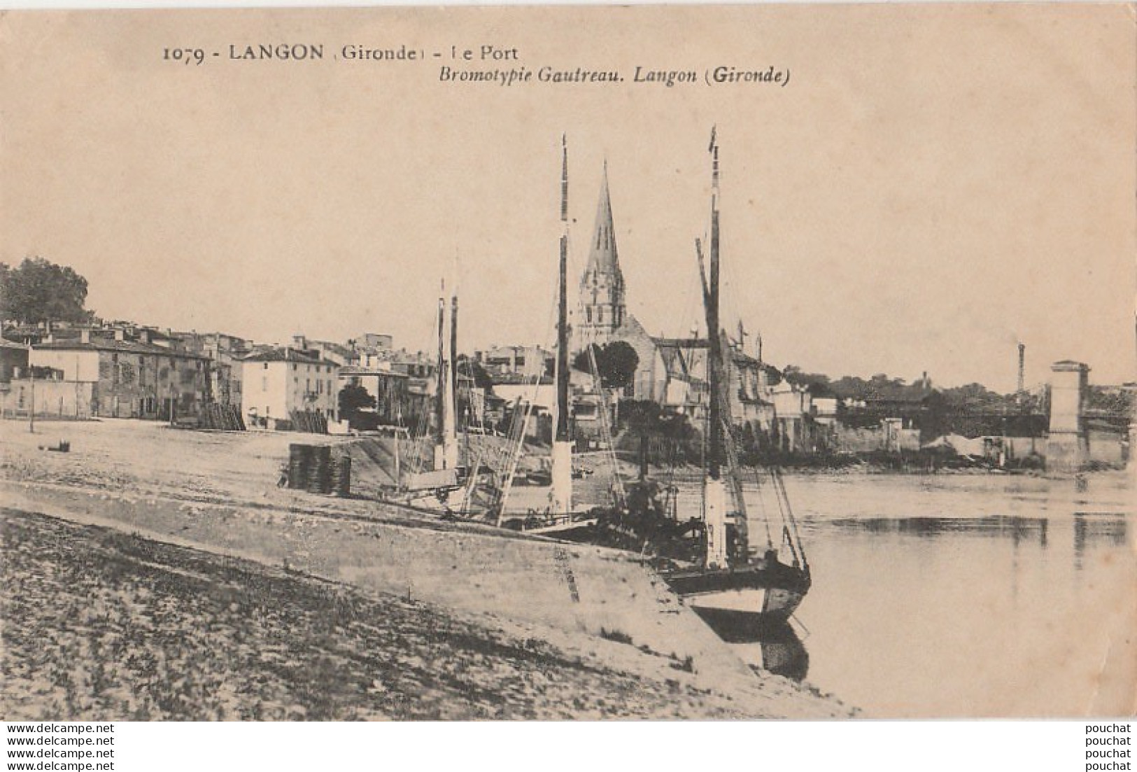 V15-33) LANGON (GIRONDE) LE PORT - ( 2 SCANS ) - Langon