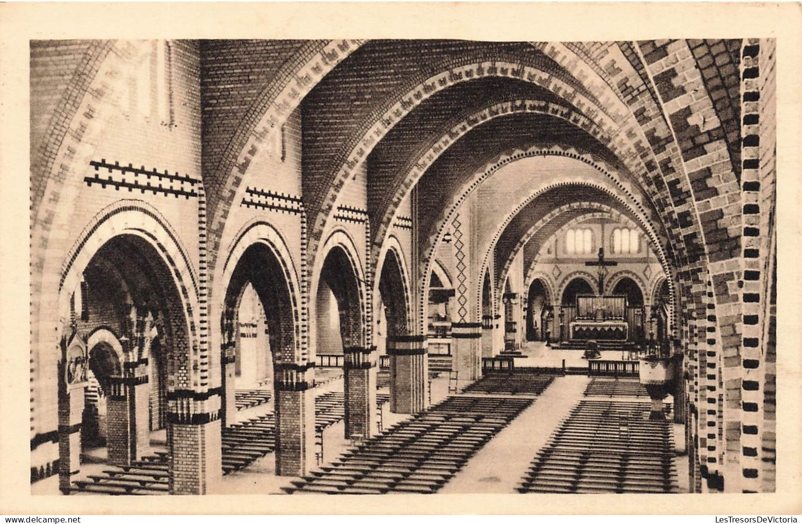 CONGO - Congo Belge - Intérieur De La Cathédrale De Kisantu - Mission Des RR. PP. Jesuites - Carte Postale Ancienne - Belgisch-Kongo