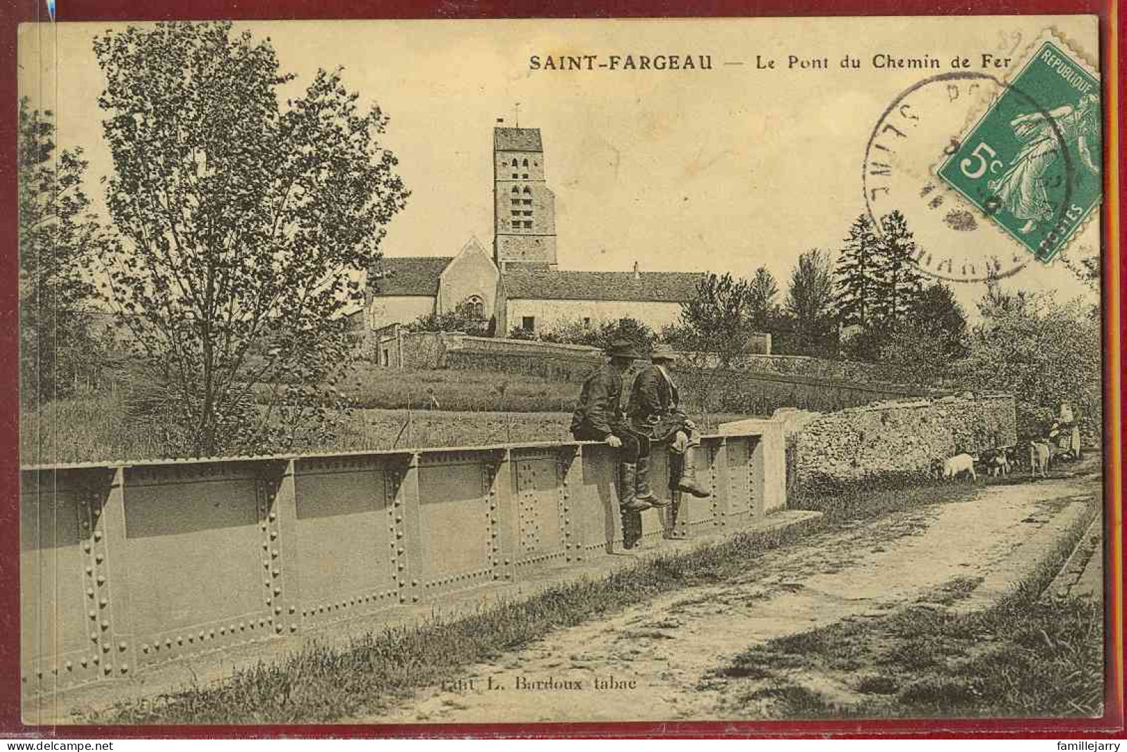 1018 - SAINT FARGEAU - LE PONT DU CHEMIN DE FER - Saint Fargeau Ponthierry