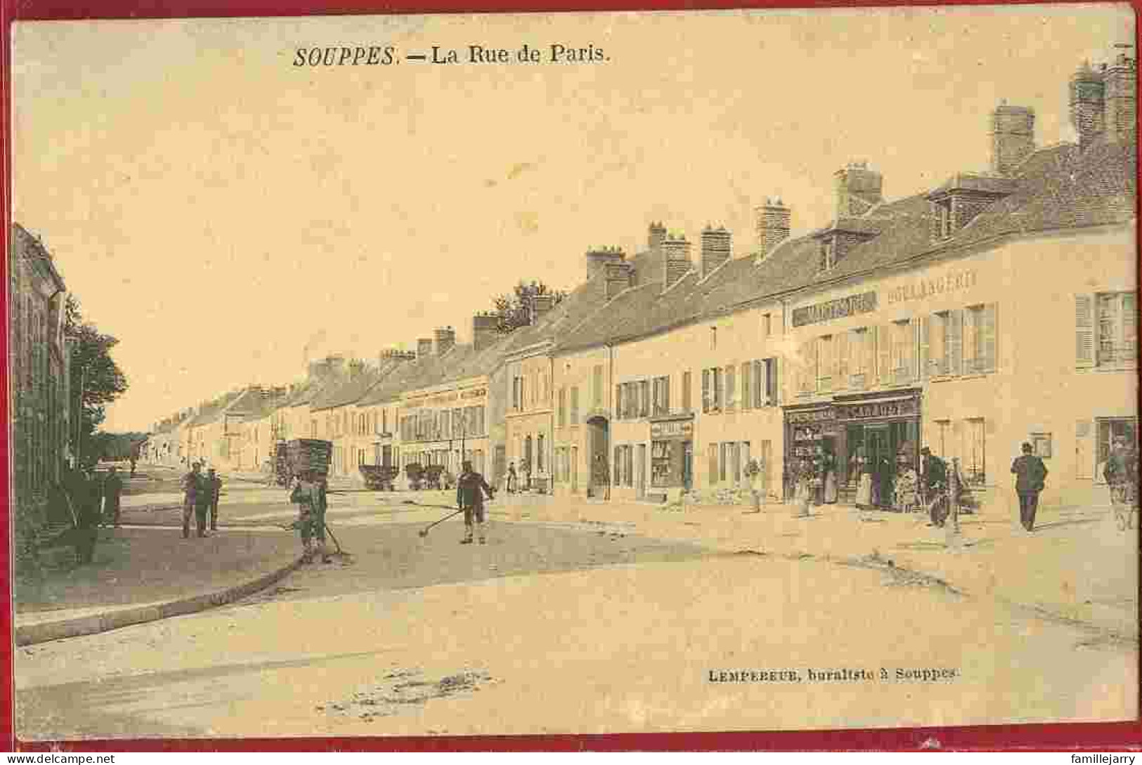 763 -SOUPPES - LA RUE DE PARIS - Souppes Sur Loing