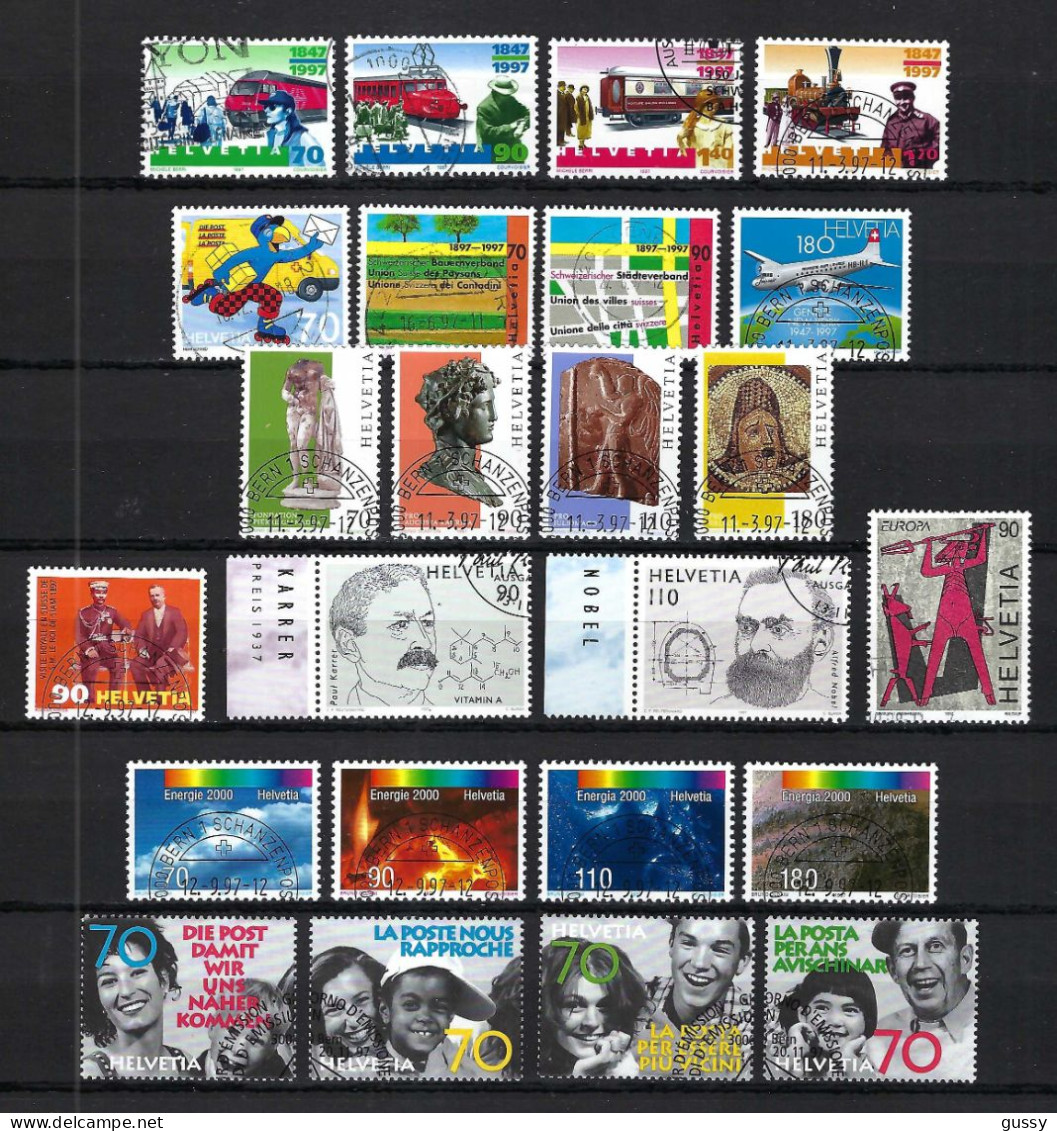 SUISSE 1997: Lot D'oblitérés - Used Stamps