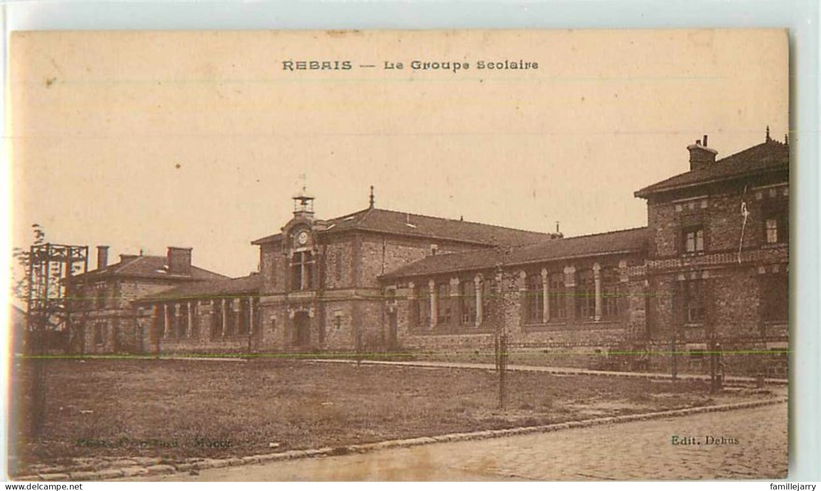 17741 - REBAIS - LE GROUPE SCOLAIRE - Rebais